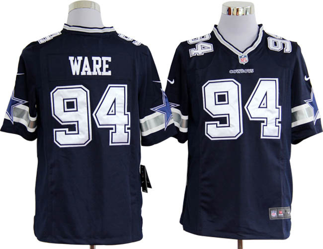 Dallas Cowboys 94 Ware Blue Nike Limited Jerseys
